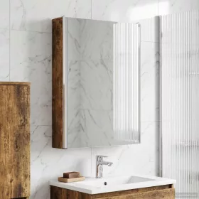    Fürdőszobai tükörszekrény Füstölt tölgy 43 x 11,5 x 60,5 cm