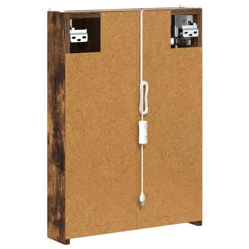  Fürdőszobai tükörszekrény Füstölt tölgy 43 x 11,5 x 60,5 cm