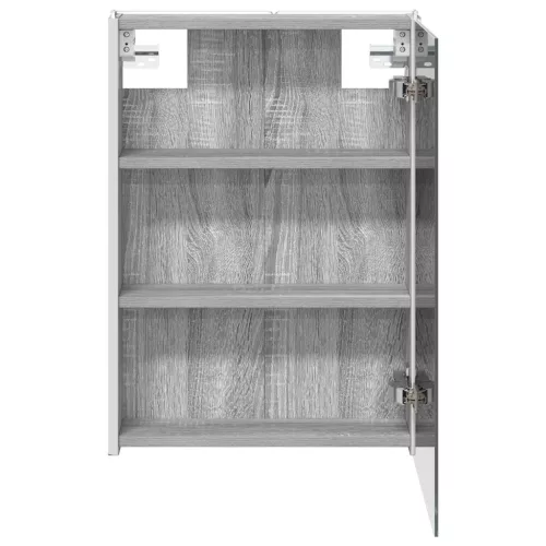  Fürdőszobai tükörszekrény Szürke Sonoma 43 x 11,5 x 60,5 cm