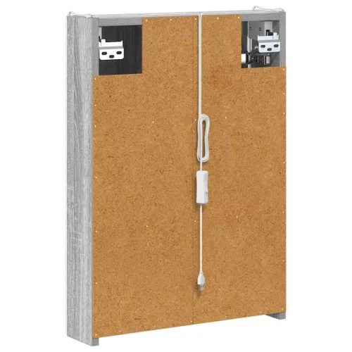  Fürdőszobai tükörszekrény Szürke Sonoma 43 x 11,5 x 60,5 cm