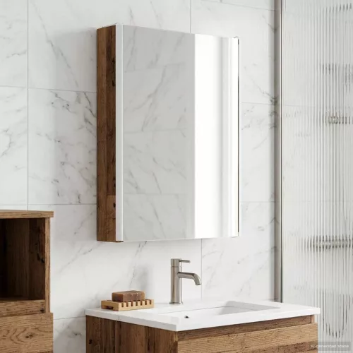  Fürdőszobai tükörszekrény Öreg fa 43 x 11,5 x 60,5 cm Faanyag