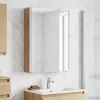  Fürdőszobai tükörszekrény Művészi tölgy 43 x 11,5 x 60,5 cm