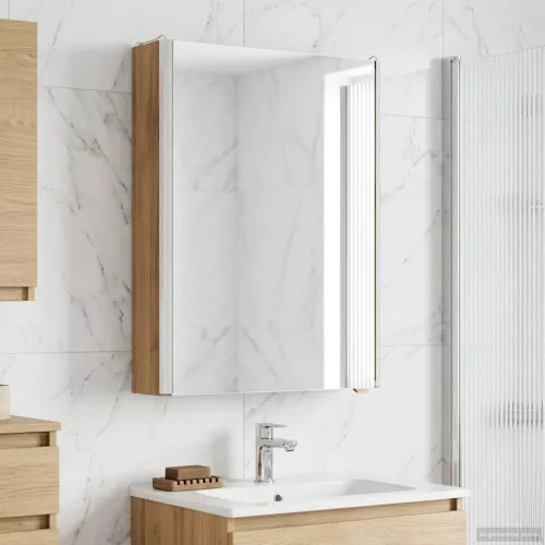  Fürdőszobai tükörszekrény Művészi tölgy 43 x 11,5 x 60,5 cm