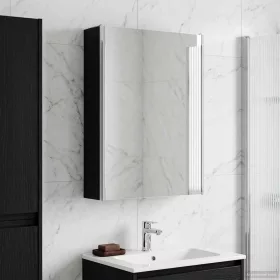    Fürdőszobai tükörszekrény Fekete tölgy 53,5 x 15,5 x 70 cm