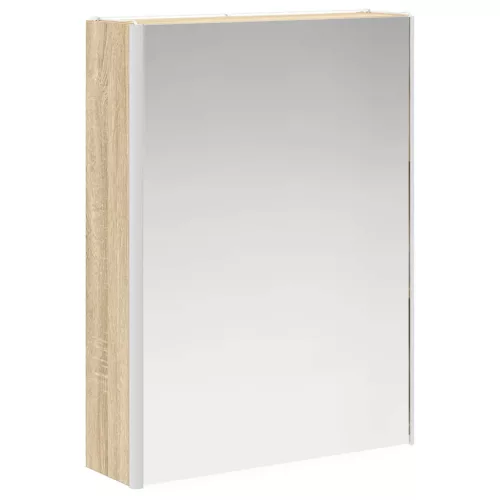  Fürdőszobai tükörszekrény Sonoma tölgy 53,5 x 15,5 x 70 cm