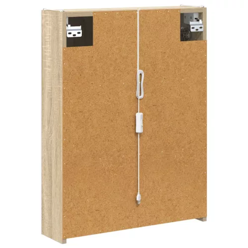  Fürdőszobai tükörszekrény Sonoma tölgy 53,5 x 15,5 x 70 cm