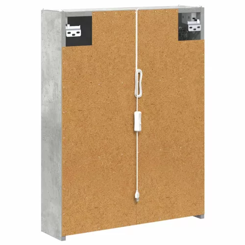  Fürdőszobai tükörszekrény Beton Szürke 53,5 x 15,5 x 70 cm