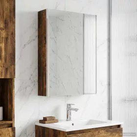    Fürdőszobai tükörszekrény Füstölt tölgy 73.5 x 15.5 x 70 cm