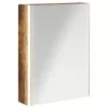  Fürdőszobai tükörszekrény Füstölt tölgy 73.5 x 15.5 x 70 cm