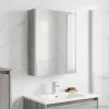  Fürdőszobai tükörszekrény Szürke Sonoma 53,5 x 15,5 x 70 cm