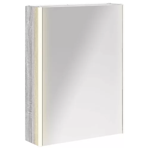  Fürdőszobai tükörszekrény Szürke Sonoma 53,5 x 15,5 x 70 cm