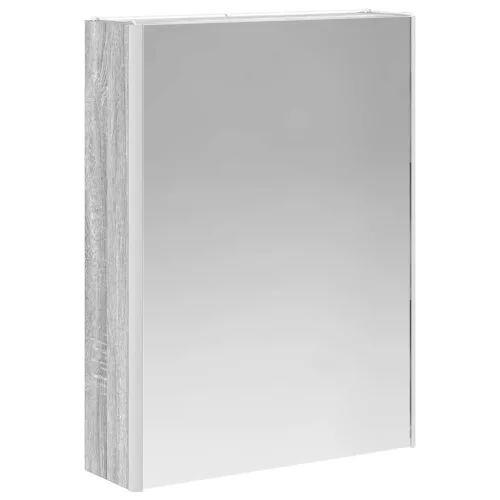  Fürdőszobai tükörszekrény Szürke Sonoma 53,5 x 15,5 x 70 cm