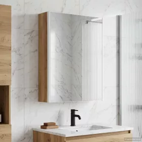    Fürdőszobai tükörszekrény Művészi tölgy 53,5 x 15,5 x 70 cm