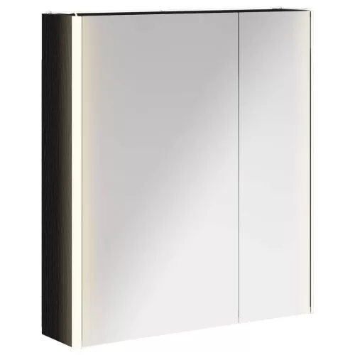  Fürdőszobai tükörszekrény Fekete tölgy 63,5 x 15,5 x 70 cm