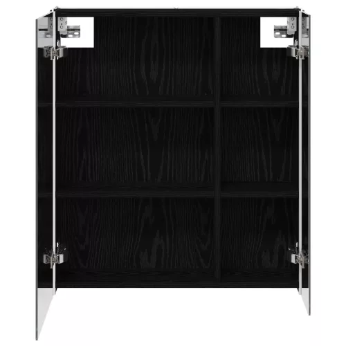  Fürdőszobai tükörszekrény Fekete tölgy 63,5 x 15,5 x 70 cm