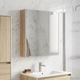    Fürdőszobai tükörszekrény Sonoma tölgy 63,5 x 15,5 x 70 cm