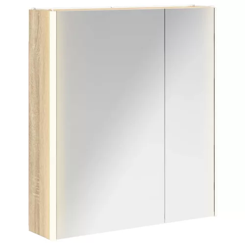  Fürdőszobai tükörszekrény Sonoma tölgy 63,5 x 15,5 x 70 cm