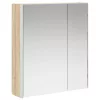  Fürdőszobai tükörszekrény Sonoma tölgy 63,5 x 15,5 x 70 cm