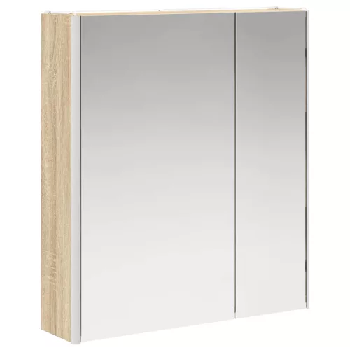  Fürdőszobai tükörszekrény Sonoma tölgy 63,5 x 15,5 x 70 cm