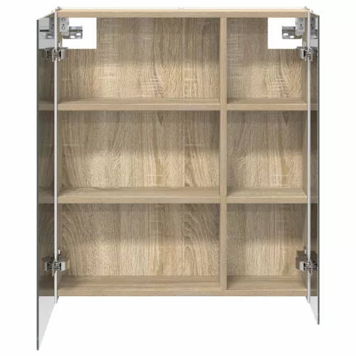  Fürdőszobai tükörszekrény Sonoma tölgy 63,5 x 15,5 x 70 cm