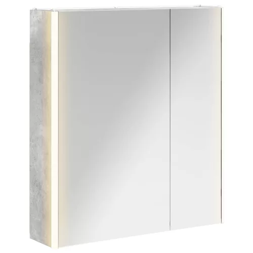  Fürdőszobai tükörszekrény Beton Szürke 63,5 x 15,5 x 70 cm