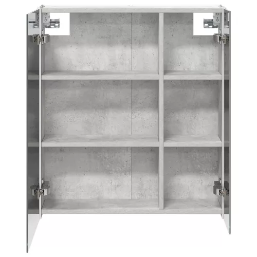  Fürdőszobai tükörszekrény Beton Szürke 63,5 x 15,5 x 70 cm