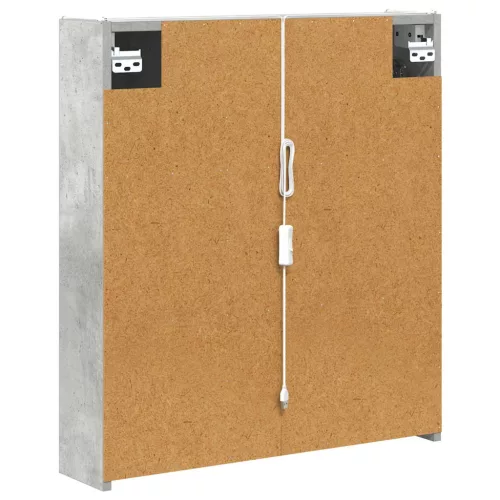  Fürdőszobai tükörszekrény Beton Szürke 63,5 x 15,5 x 70 cm