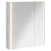  Fürdőszobai tükörszekrény Szürke Sonoma 63,5 x 15,5 x 70 cm