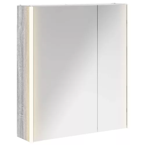  Fürdőszobai tükörszekrény Szürke Sonoma 63,5 x 15,5 x 70 cm