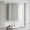  Fürdőszobai tükörszekrény Szürke Sonoma 63,5 x 15,5 x 70 cm
