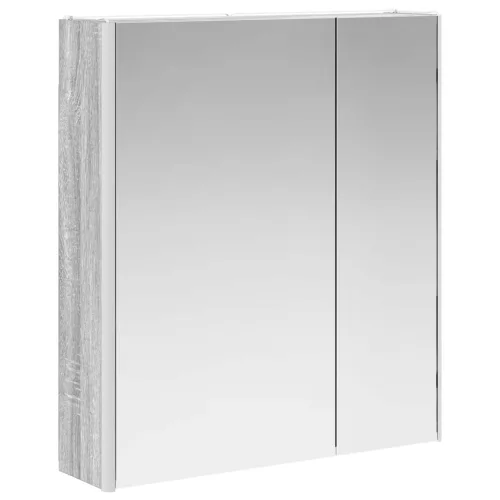  Fürdőszobai tükörszekrény Szürke Sonoma 63,5 x 15,5 x 70 cm