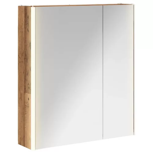  Fürdőszobai tükörszekrény Öreg fa 63,5 x 15,5 x 70 cm Faanyag