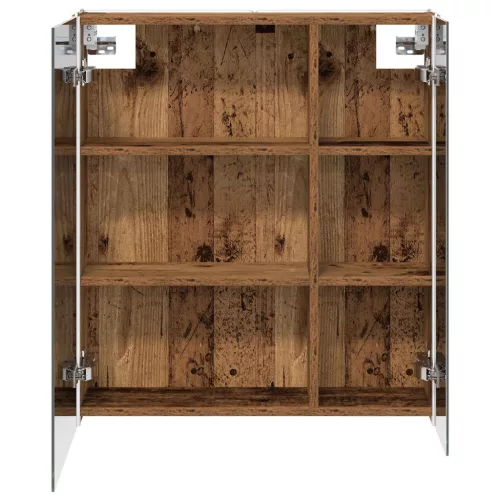  Fürdőszobai tükörszekrény Öreg fa 63,5 x 15,5 x 70 cm Faanyag