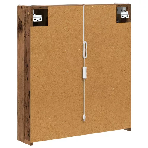  Fürdőszobai tükörszekrény Öreg fa 63,5 x 15,5 x 70 cm Faanyag