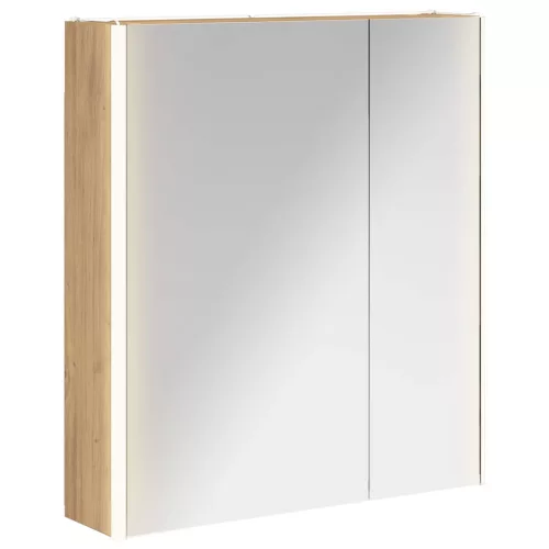  Fürdőszobai tükörszekrény Művészi tölgy 63,5 x 15,5 x 70 cm