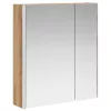  Fürdőszobai tükörszekrény Művészi tölgy 63,5 x 15,5 x 70 cm