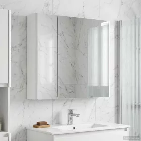    Fürdőszobai tükörszekrény Fehér 63,5 x 15,5 x 60,5 cm Faanyag