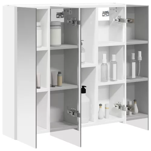  Fürdőszobai tükörszekrény Fehér 63,5 x 15,5 x 60,5 cm Faanyag