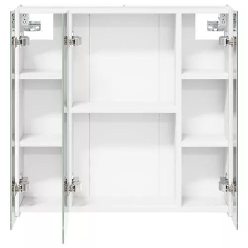  Fürdőszobai tükörszekrény Fehér 63,5 x 15,5 x 60,5 cm Faanyag