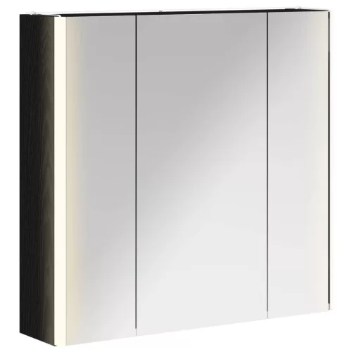  Fürdőszobai tükörszekrény Fekete tölgy 63,5 x 15,5 x 60,5 cm