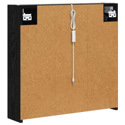  Fürdőszobai tükörszekrény Fekete tölgy 63,5 x 15,5 x 60,5 cm