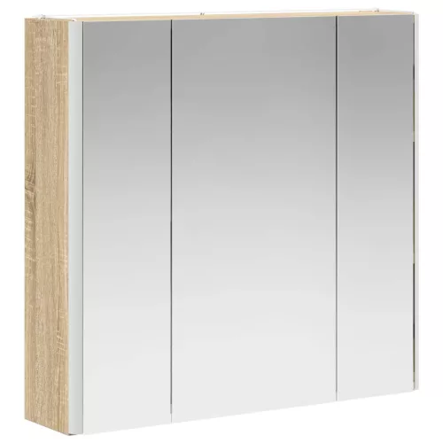  Fürdőszobai tükörszekrény Sonoma tölgy 63,5 x 15,5 x 60,5 cm