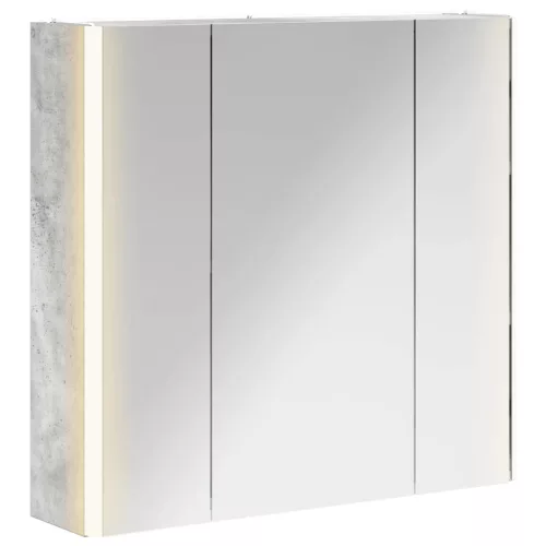  Fürdőszobai tükörszekrény Beton Szürke 63,5 x 15,5 x 60,5 cm