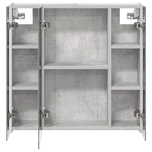  Fürdőszobai tükörszekrény Beton Szürke 63,5 x 15,5 x 60,5 cm