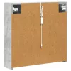  Fürdőszobai tükörszekrény Beton Szürke 63,5 x 15,5 x 60,5 cm