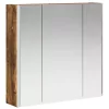  Fürdőszobai tükörszekrény Füstölt tölgy 63,5 x 15,5 x 60,5 cm