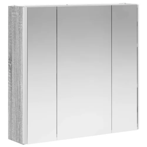  Fürdőszobai tükörszekrény Szürke Sonoma 63,5 x 15,5 x 60,5 cm