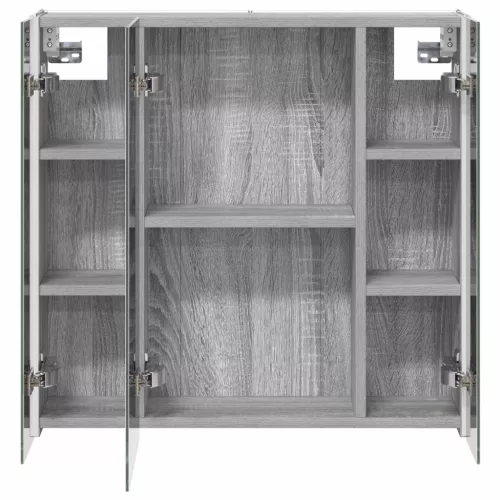  Fürdőszobai tükörszekrény Szürke Sonoma 63,5 x 15,5 x 60,5 cm