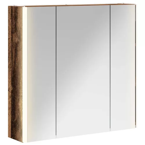  Fürdőszobai tükörszekrény Öreg fa 63,5 x 15,5 x 60,5 cm Faanyag