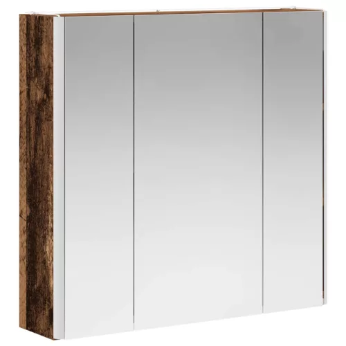  Fürdőszobai tükörszekrény Öreg fa 63,5 x 15,5 x 60,5 cm Faanyag